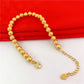 6mm Gold Beaded Bracelet