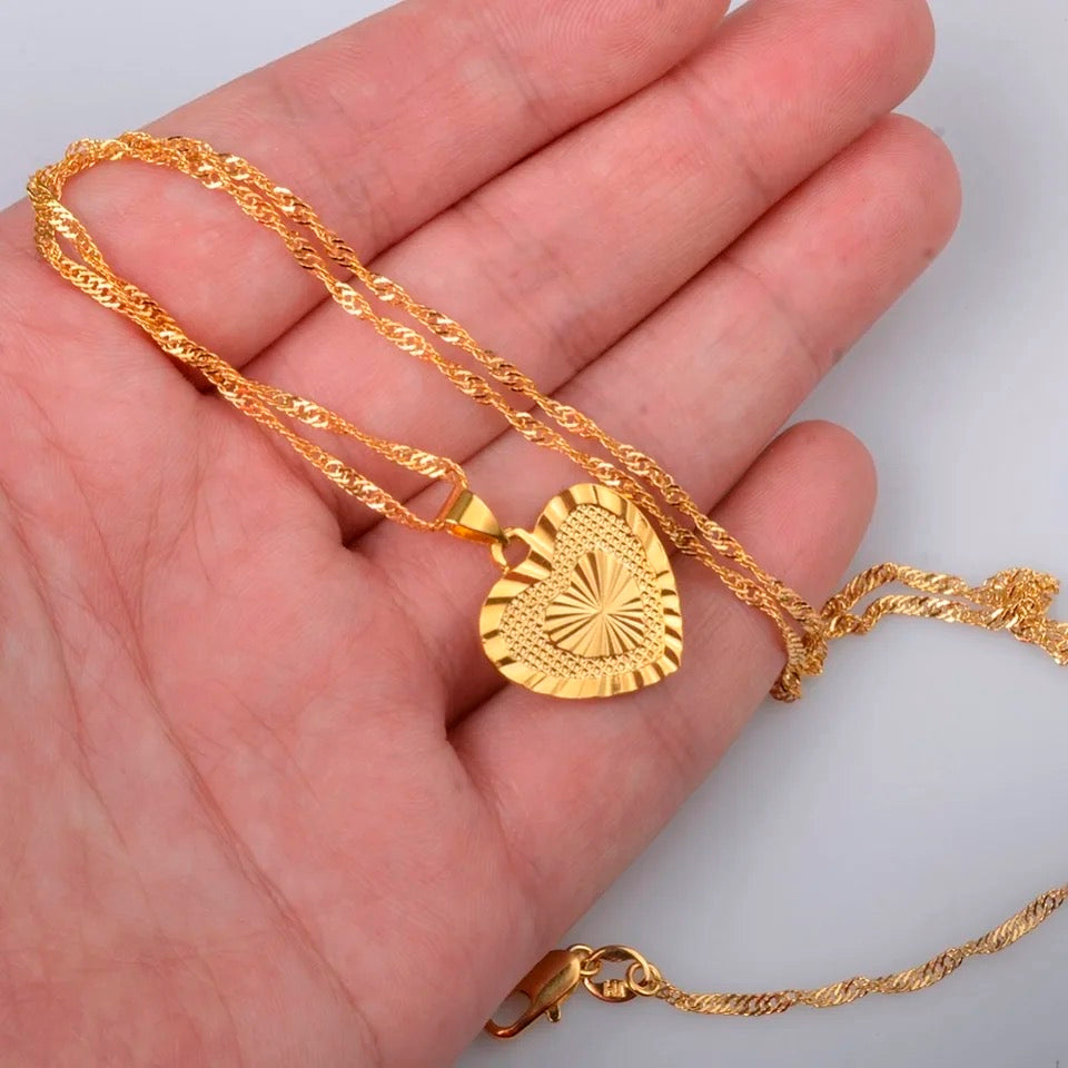 Heart Shape Jewelry Set