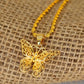Dainty Butterfly necklace, Gold Necklace