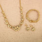 Gold Jewelry set, Butterfly Jewelry Set