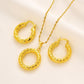 Gold Jewelry Set, African Jewelry