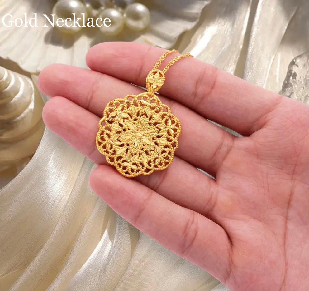All gold pendant discount