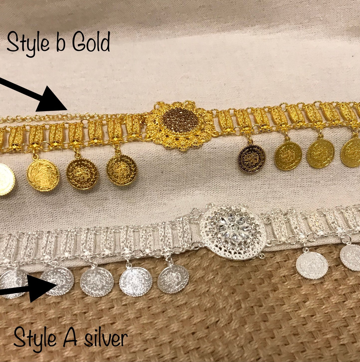 Gold Coin Hair Jewelry,