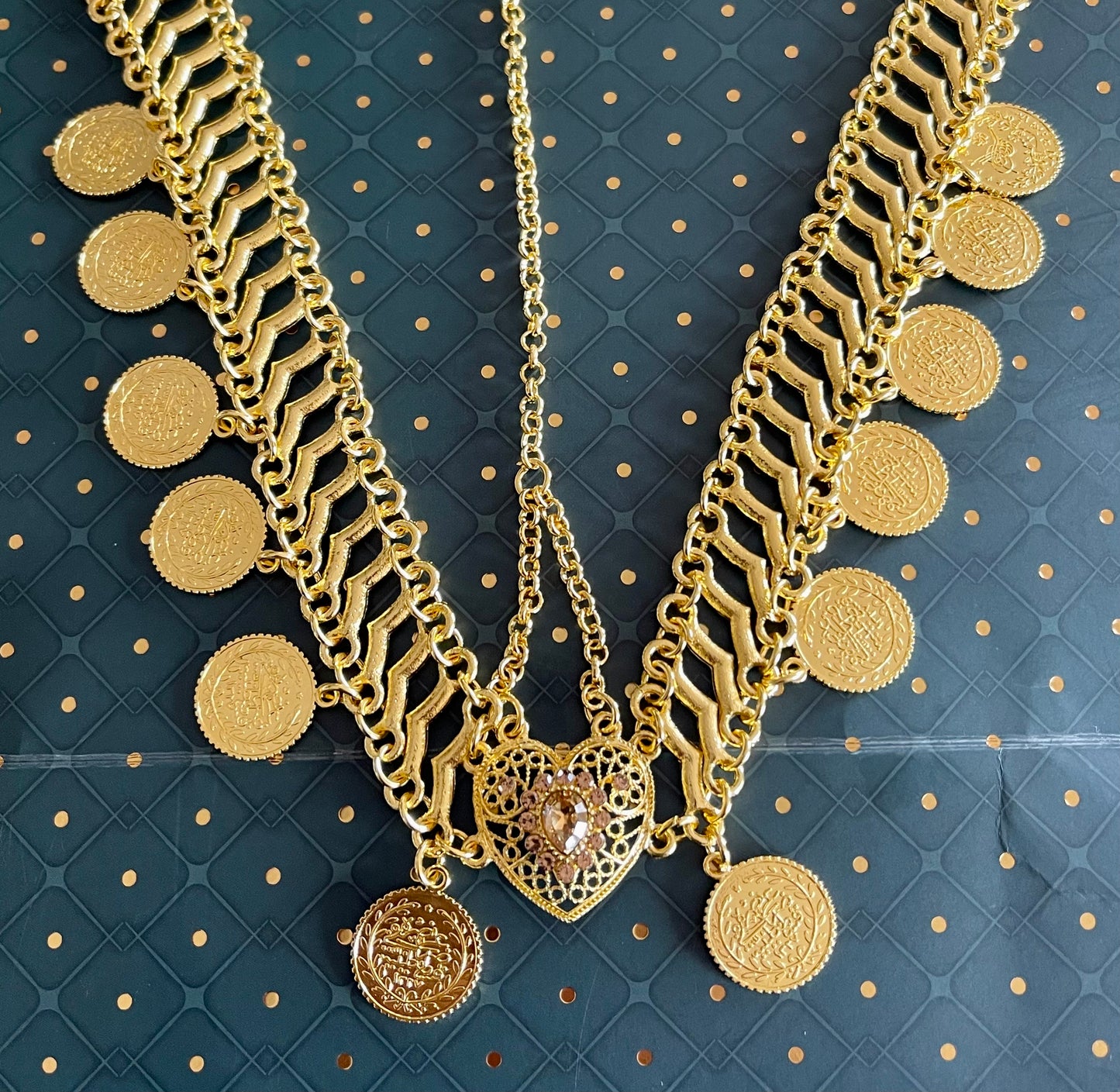 Gold Coin Hair jewelry