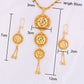Wedding Gold Jewelry Set, Statement Jewelry