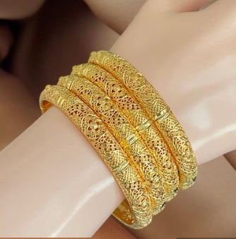 Wedding Gold Bangles, Stackable Bangles