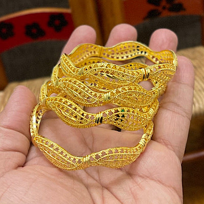 Wedding Gold Bangles, Stackable Gold Bangles