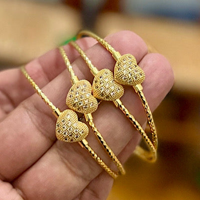 Gold Cuff Bangles, Gold Bangles