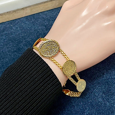 Coin bracelet