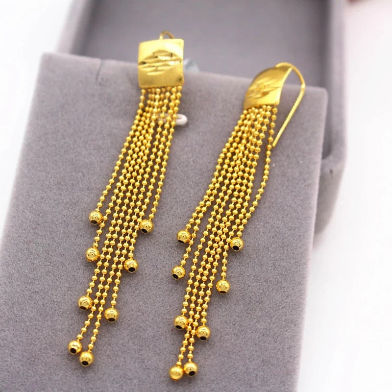 Shimmery Dangle Earrings