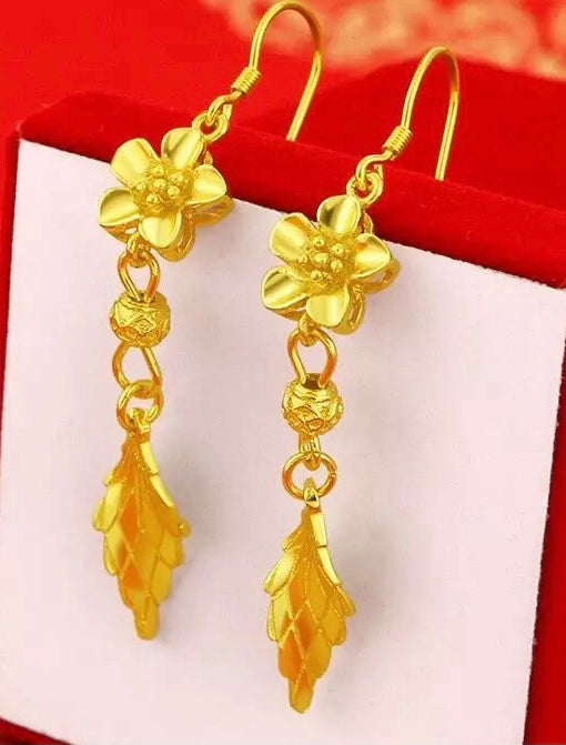 Gold Tassel Earrings
