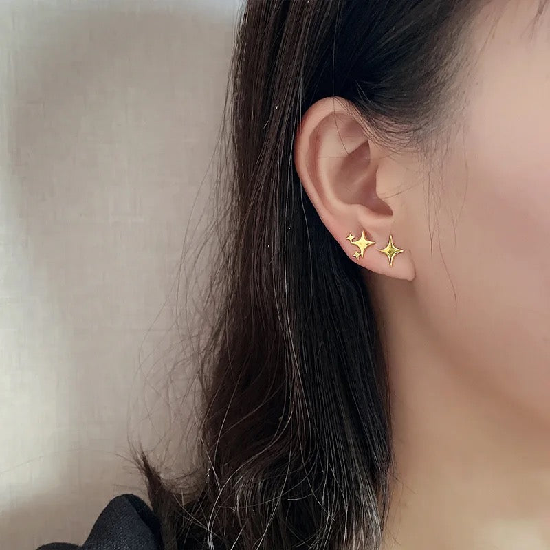 Minimalist Star Earrings