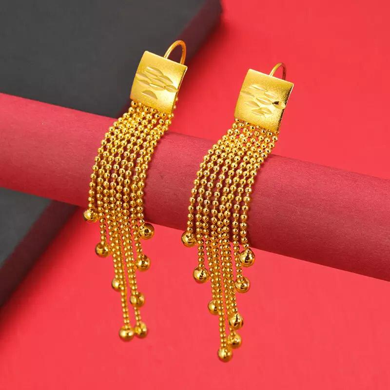 Shimmery Dangle Earrings