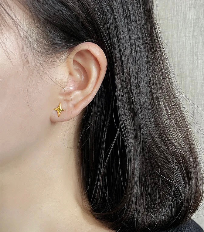 Minimalist Star Earrings