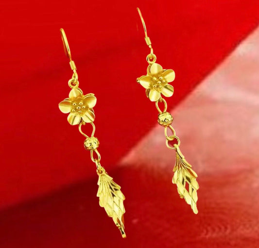 Gold Tassel Earrings