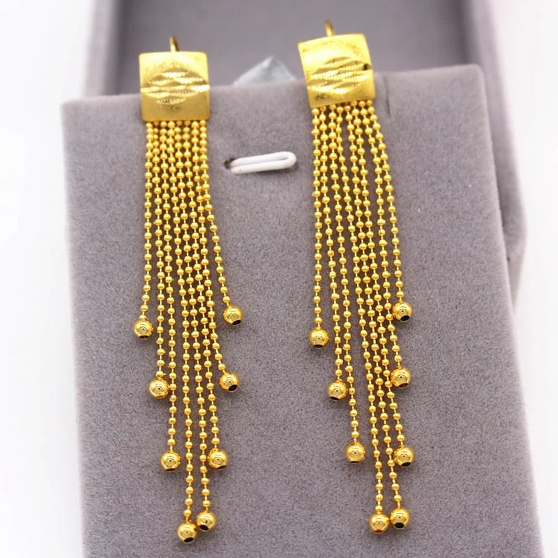 Shimmery Dangle Earrings