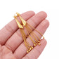 Gold Tassel Earrings