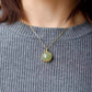 Natural Hetian Jade Necklace, Dainty Jade Necklace