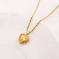 Gold Heart Jewelry Set