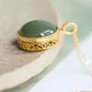 Natural Hetian Jade Necklace, Dainty Jade Necklace