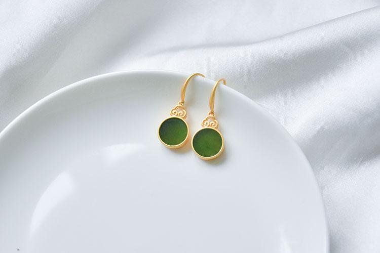 Jade Earrings, Dangle & Drop Earrings