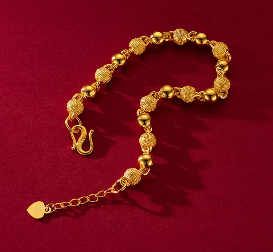 Gold Beaded Bracelet
