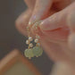 Jade Earrings, Minimalist Dainty Earrings