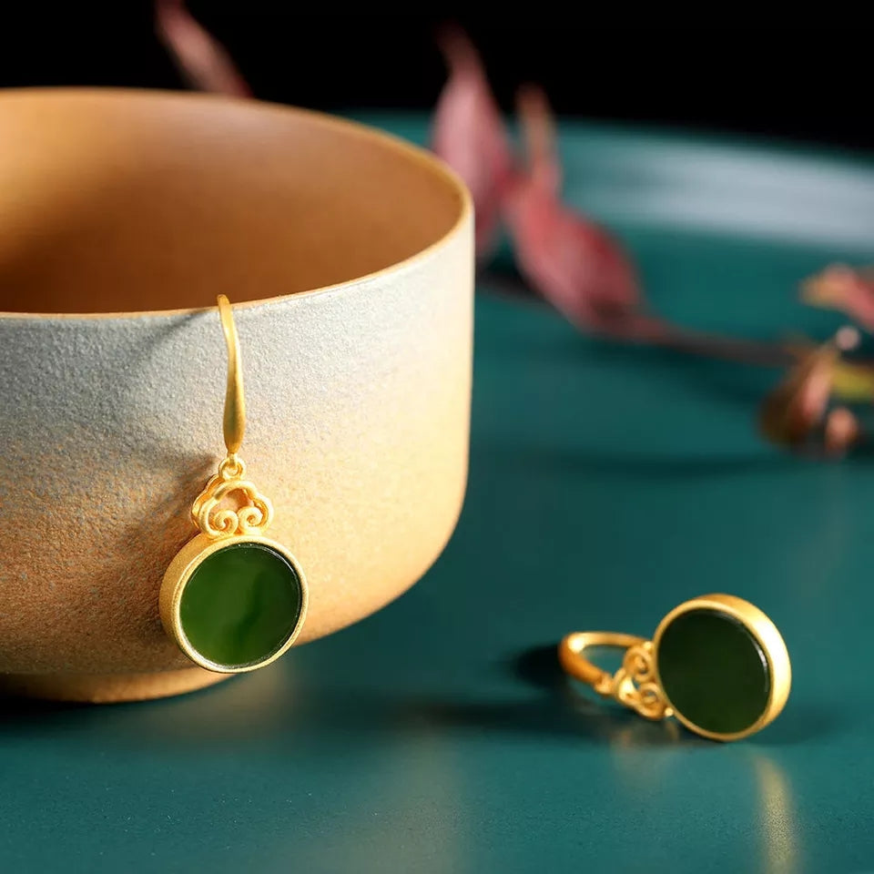 Jade Earrings, Dangle & Drop Earrings