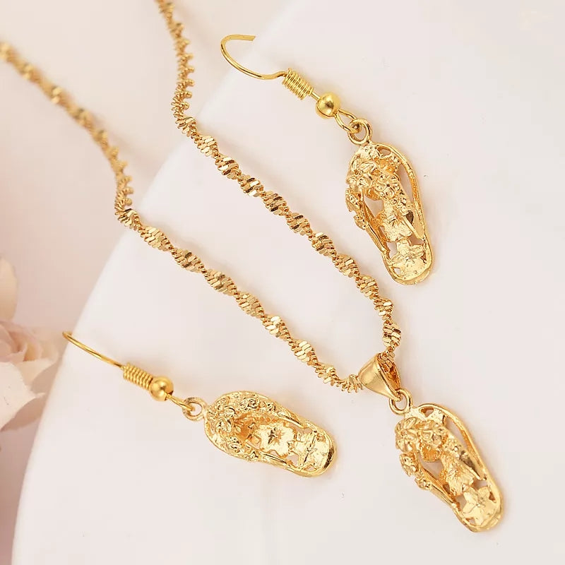 Gold Jewelry Set