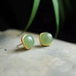 Natural Jade Earrings, Hetian Jade Earrings