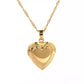 Heart Necklace, Photo Locket Necklace, Gold Heart Necklace, Gift for Her