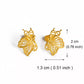 Butterfly Gold Earrings, Earrings