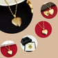 Heart Necklace, Photo Locket Necklace, Gold Heart Necklace, Gift for Her