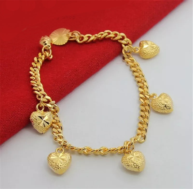 Charm Bracelet, Gold Bracelet